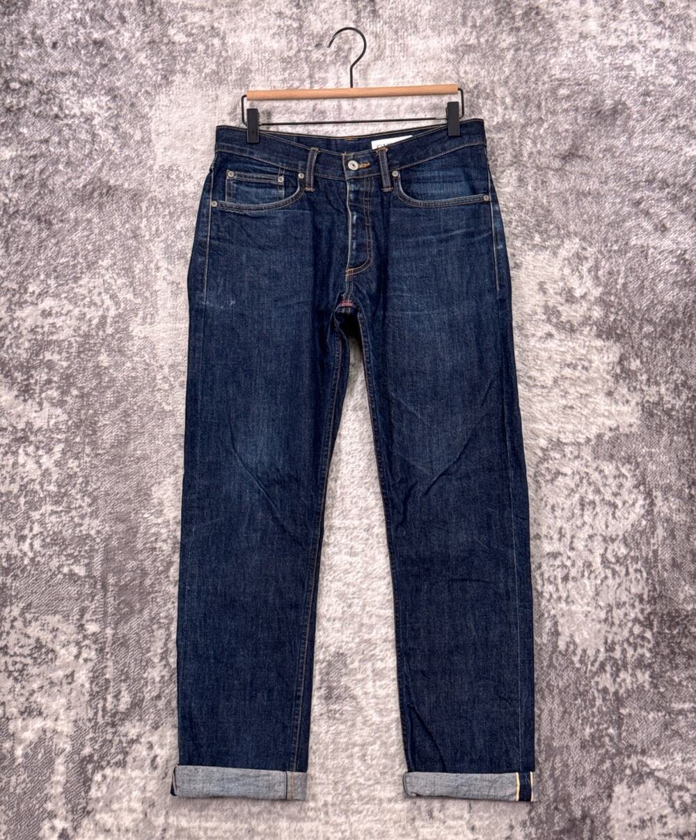Gustin Slim Fit Jeans 32 x 30 Mens Raw Selvedge Denim